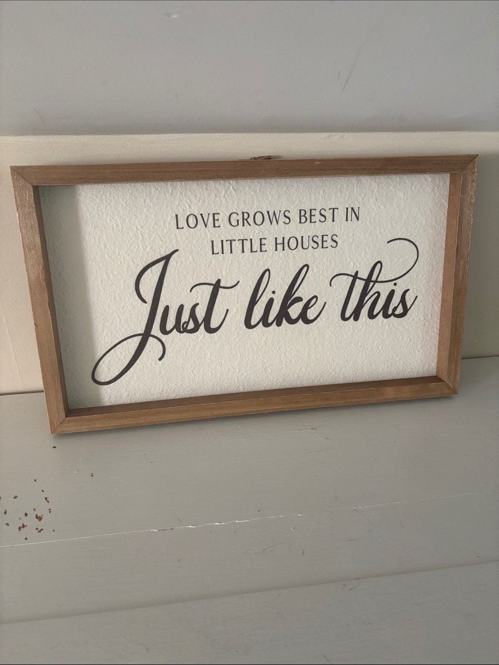 Ashland Fall Wall Décor Tag- white with brown script